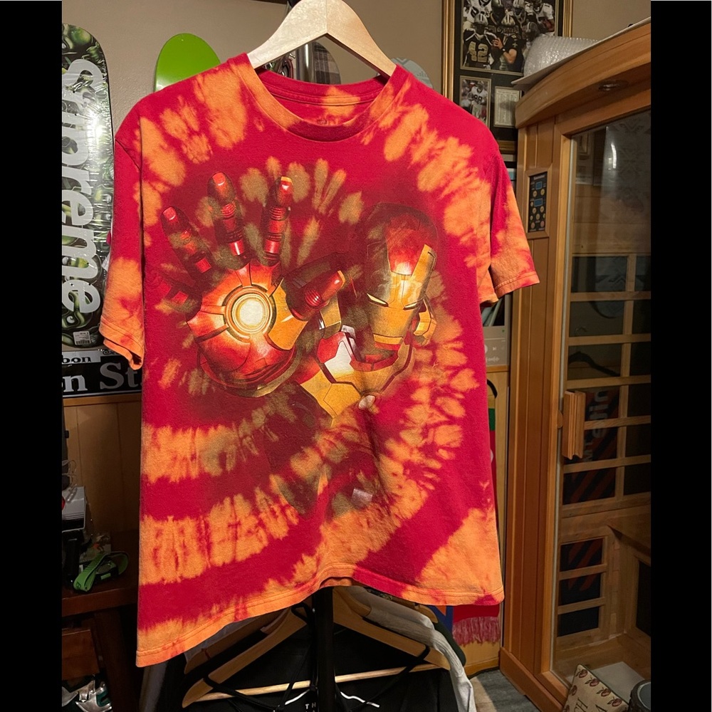 Iron Man 3 Custom One Of One Spiral Reverse Dye - image 1